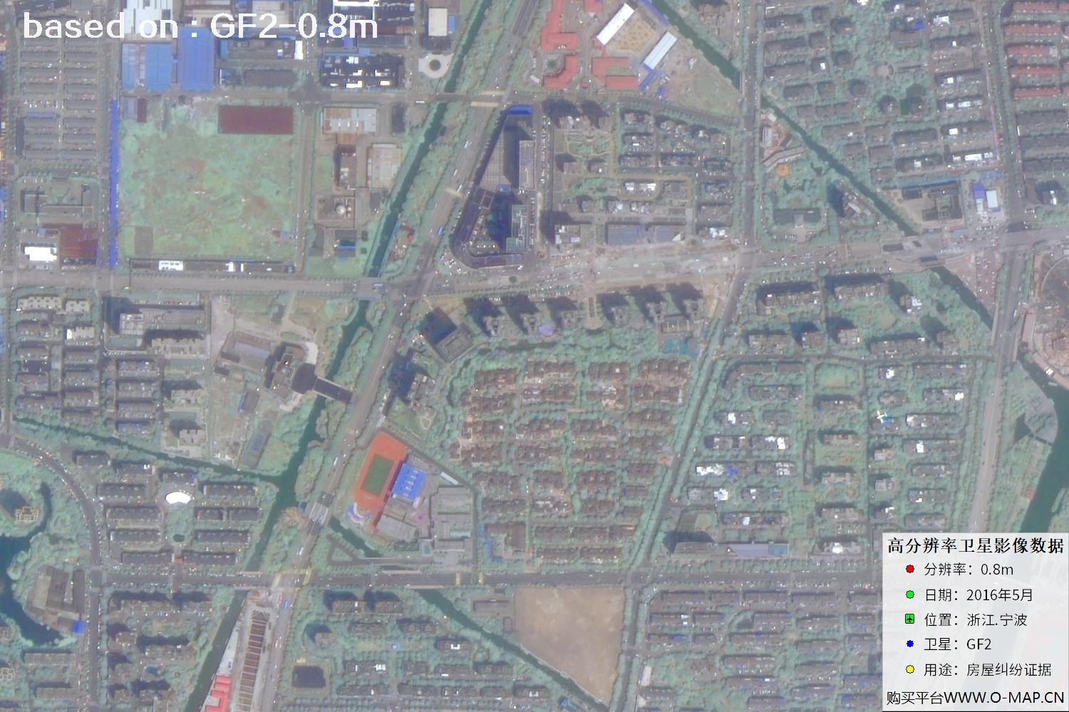 宁波市2016年GF2卫星图像