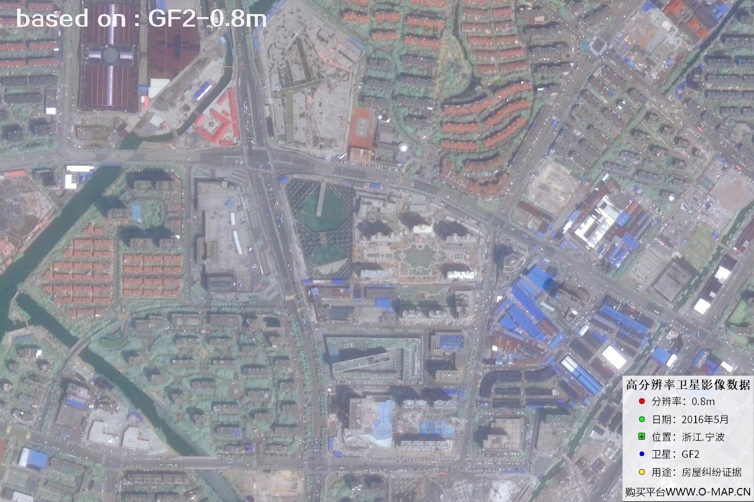 宁波市2016年GF2卫星图像