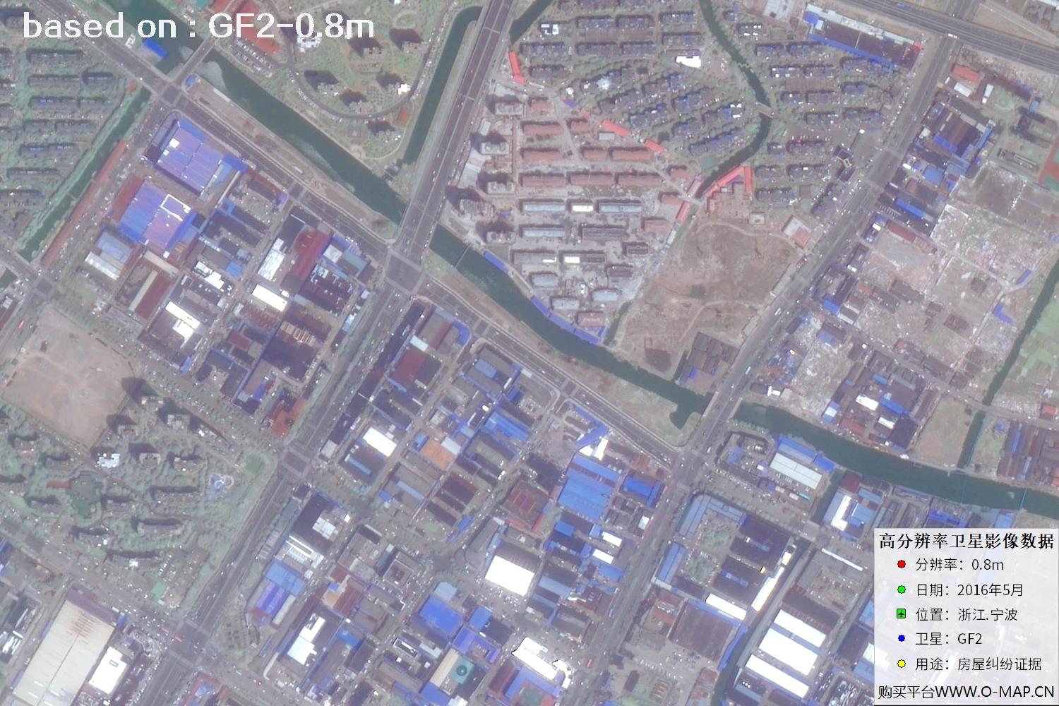 宁波市2016年GF2卫星图像