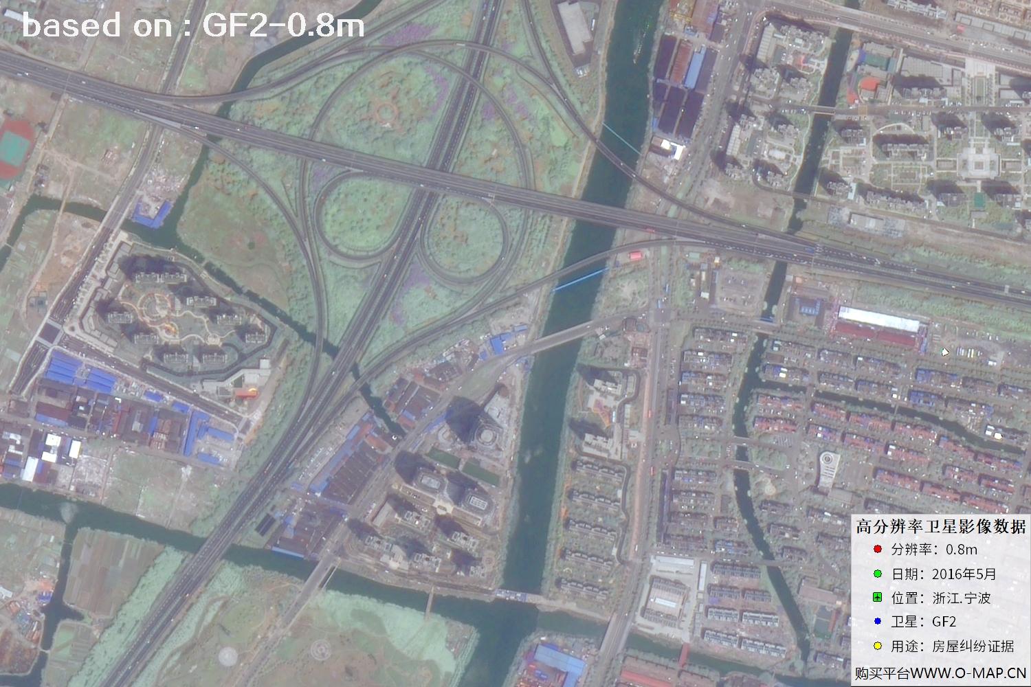 宁波市2016年GF2卫星图像