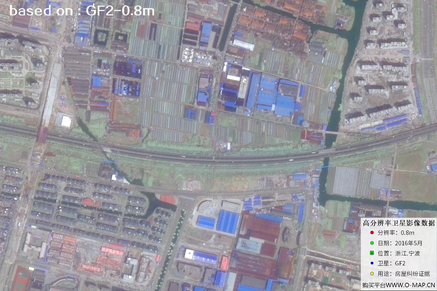 宁波市2016年GF2卫星图像