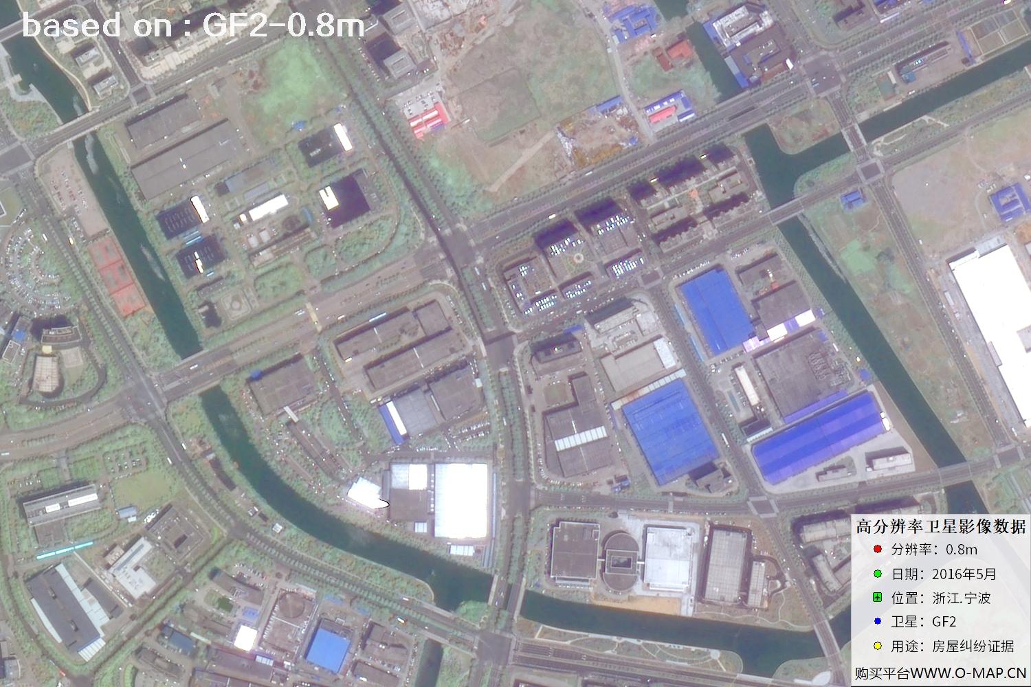 宁波市2016年GF2卫星图像