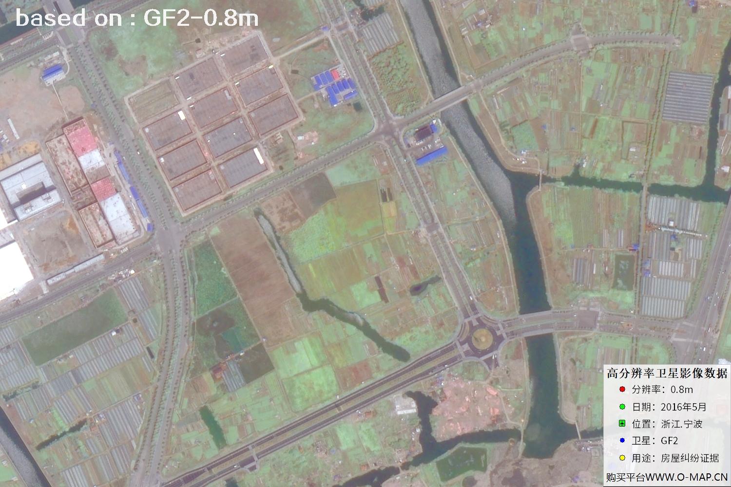 宁波市2016年GF2卫星图像