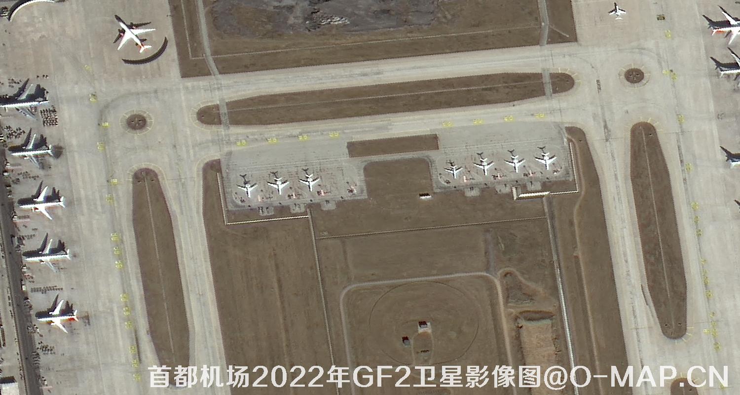 北京市顺义区首都国际机场2022年最新高分二号卫星图