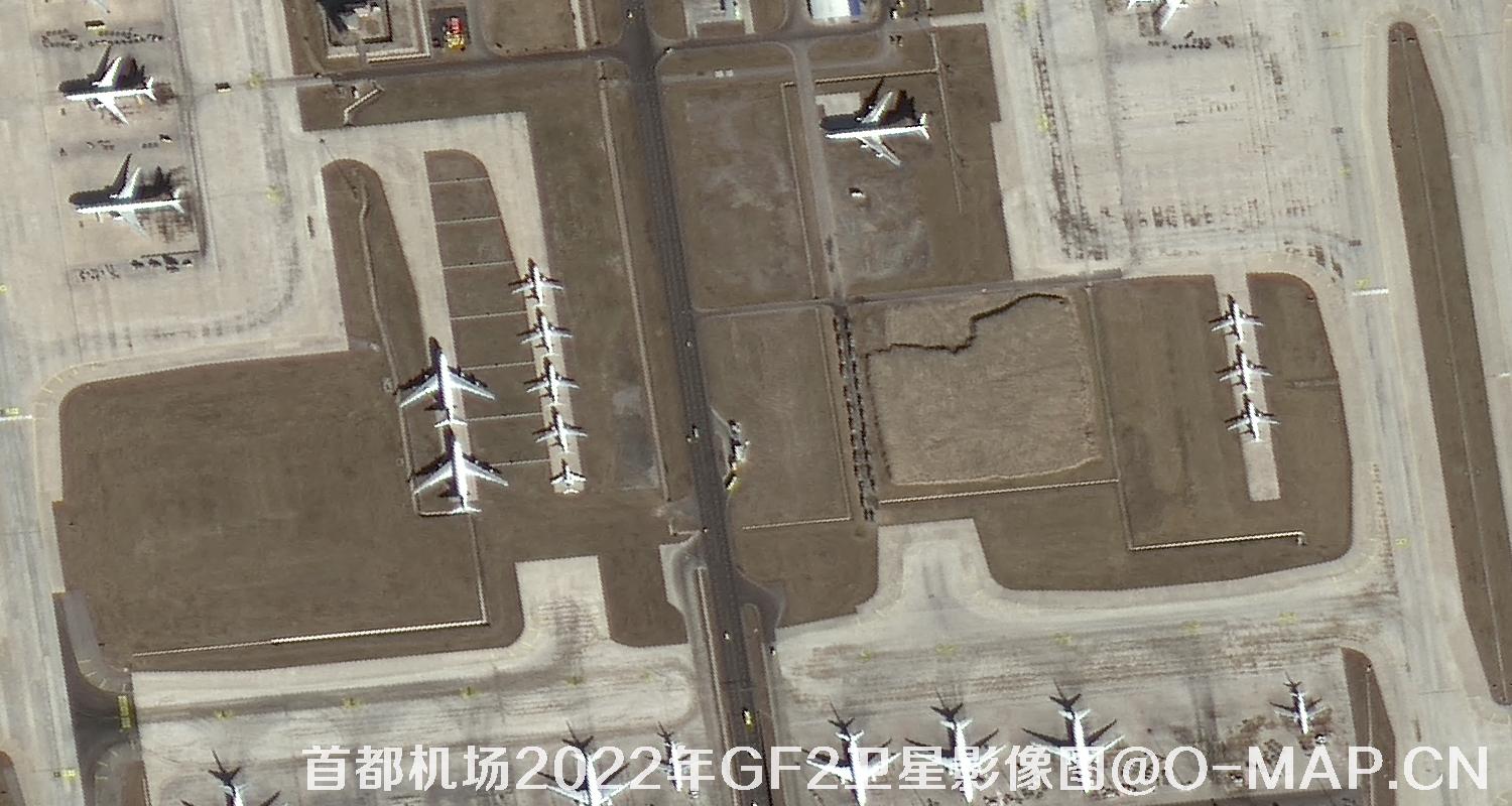 北京市顺义区首都国际机场2022年最新高分二号卫星图