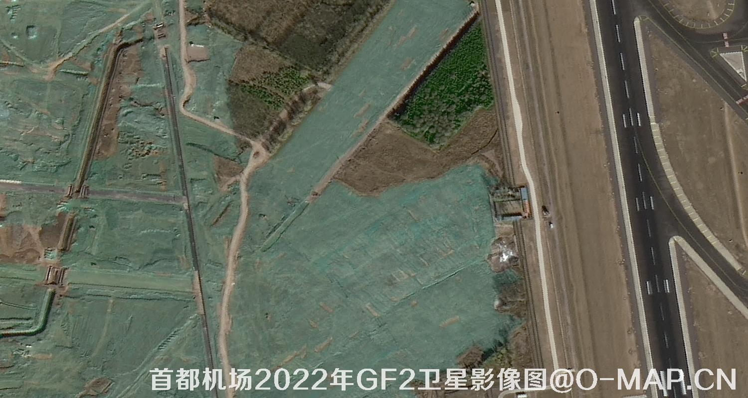 北京市顺义区首都国际机场2022年最新高分二号卫星图