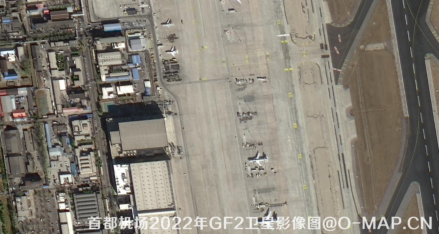 北京市顺义区首都国际机场2022年最新高分二号卫星图