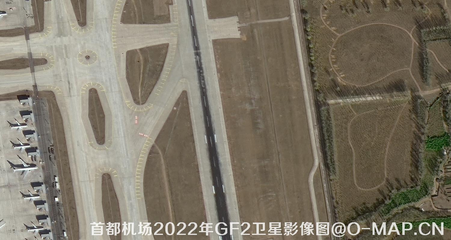 北京市顺义区首都国际机场2022年最新高分二号卫星图