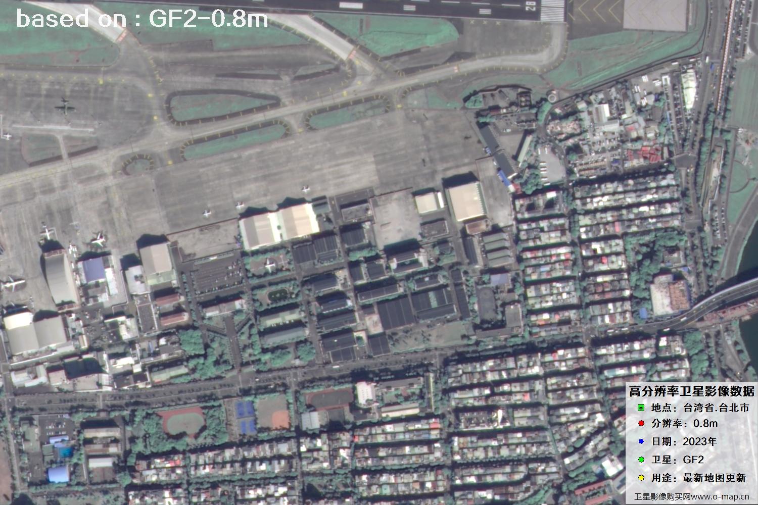 中国台北市2023年GF2卫星图像
