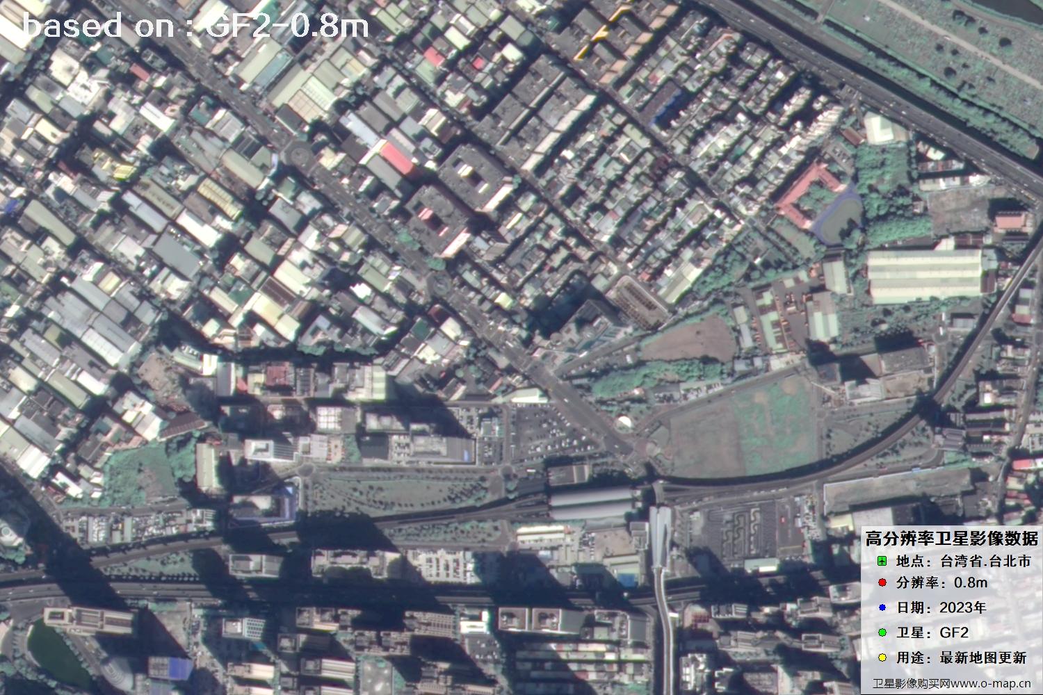 中国台北市2023年GF2卫星图像
