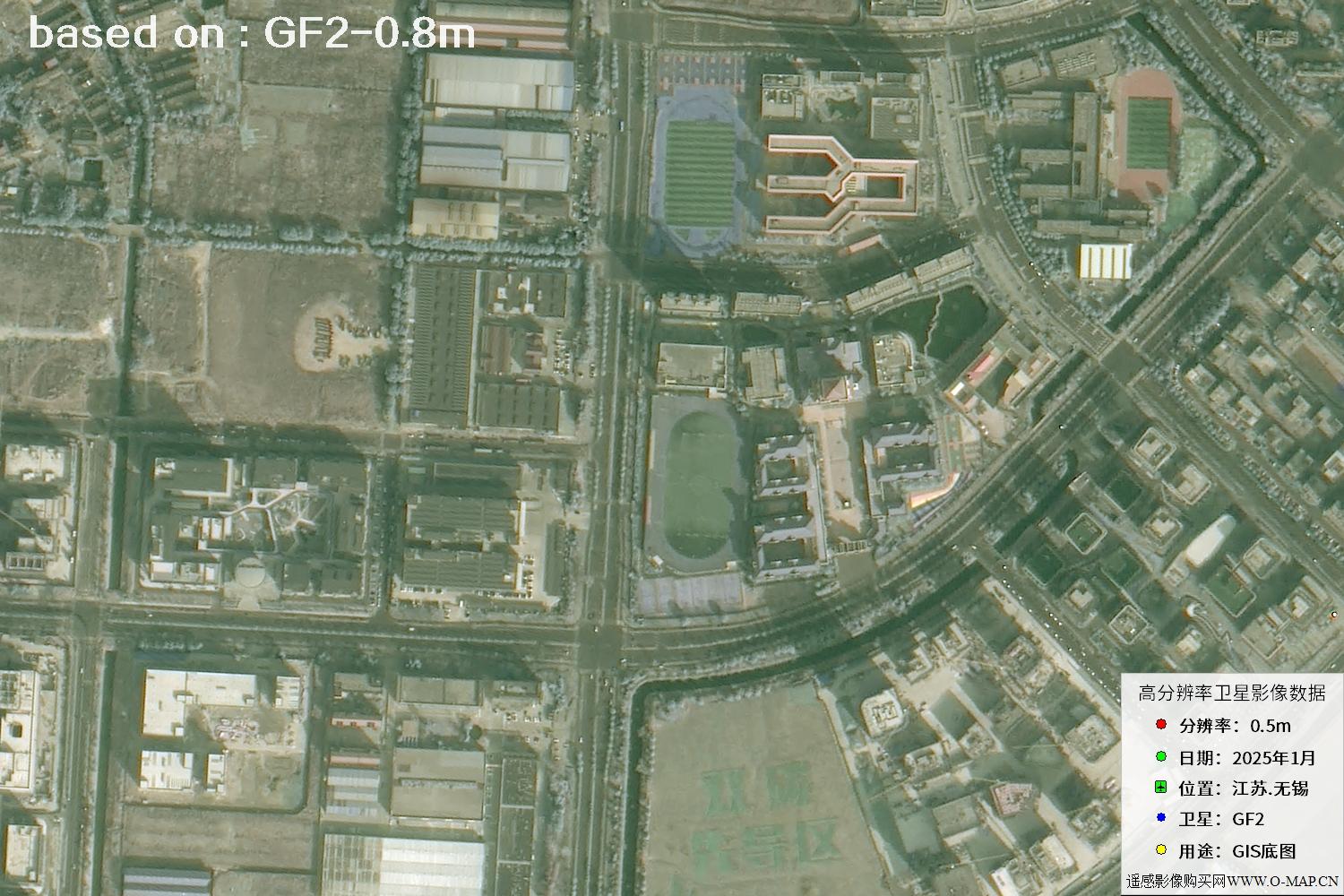 江苏省无锡市2025年1月份GF2卫星图像
