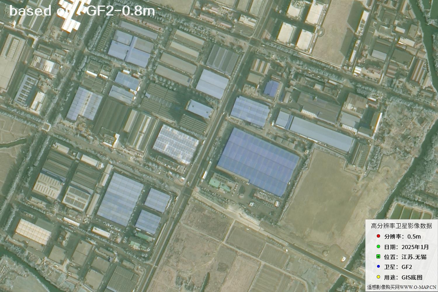 江苏省无锡市2025年1月份GF2卫星图像