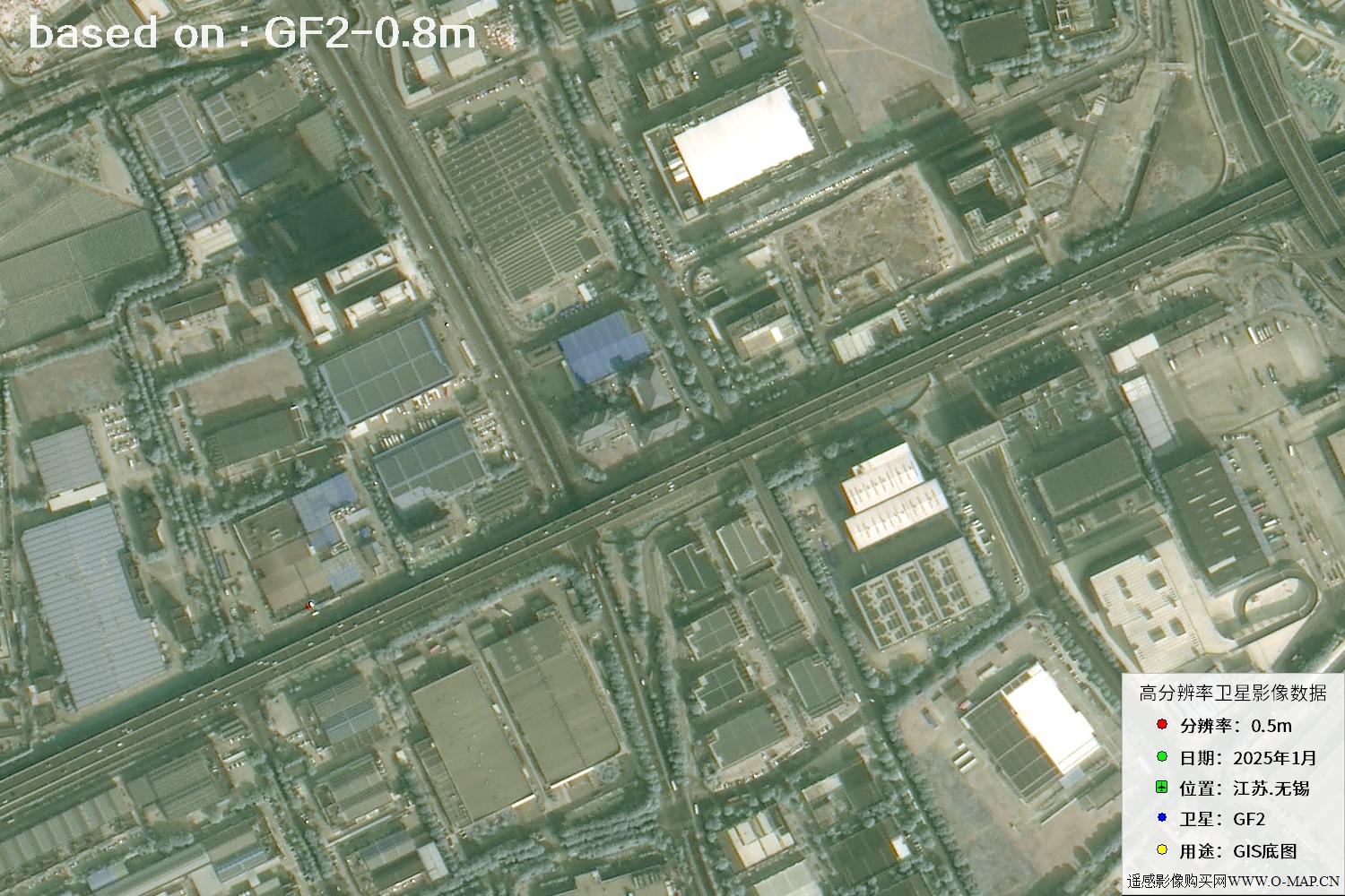 江苏省无锡市2025年1月份GF2卫星图像
