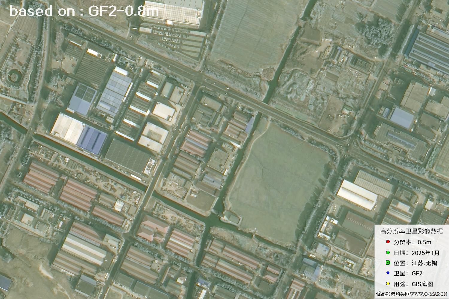 江苏省无锡市2025年1月份GF2卫星图像