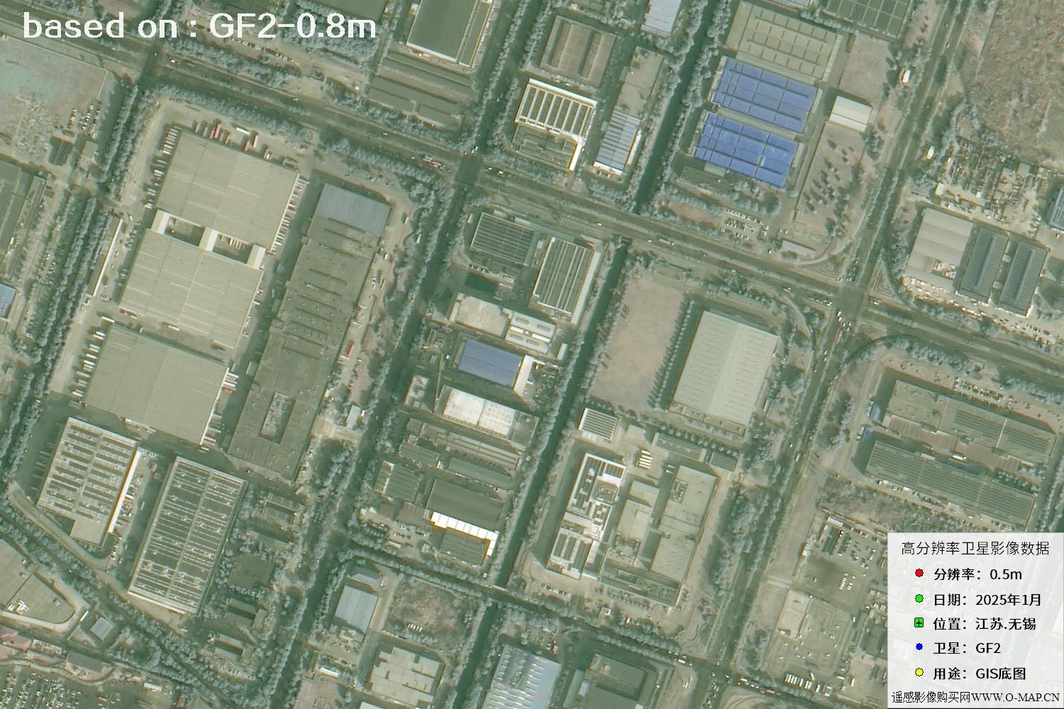 江苏省无锡市2025年1月份GF2卫星图像