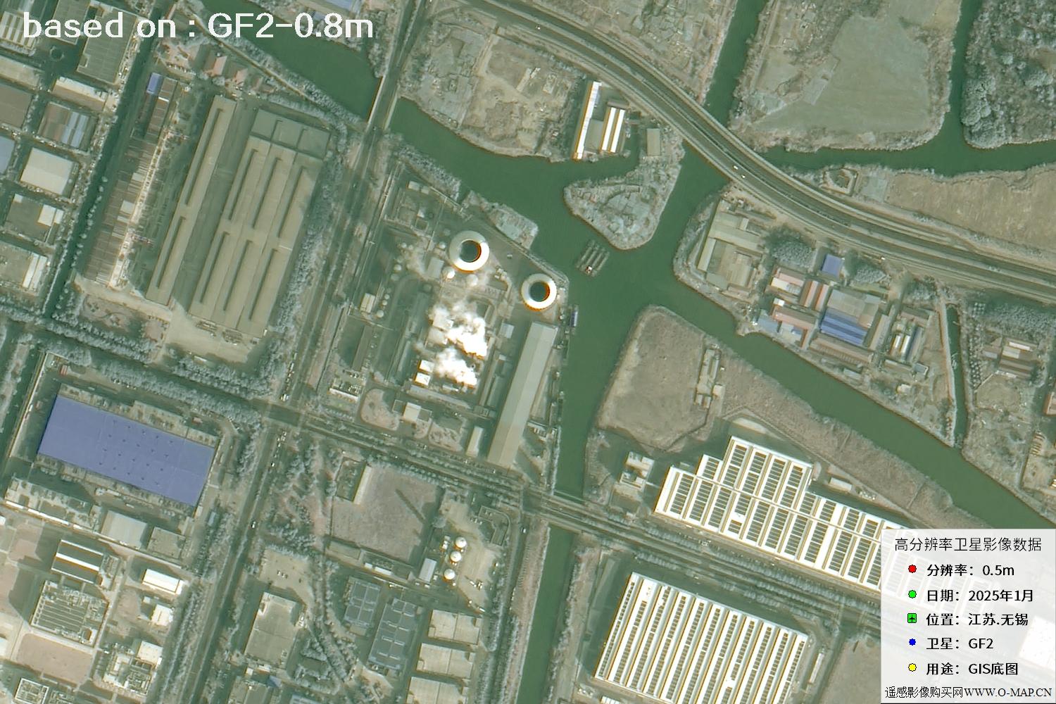 江苏省无锡市2025年1月份GF2卫星图像