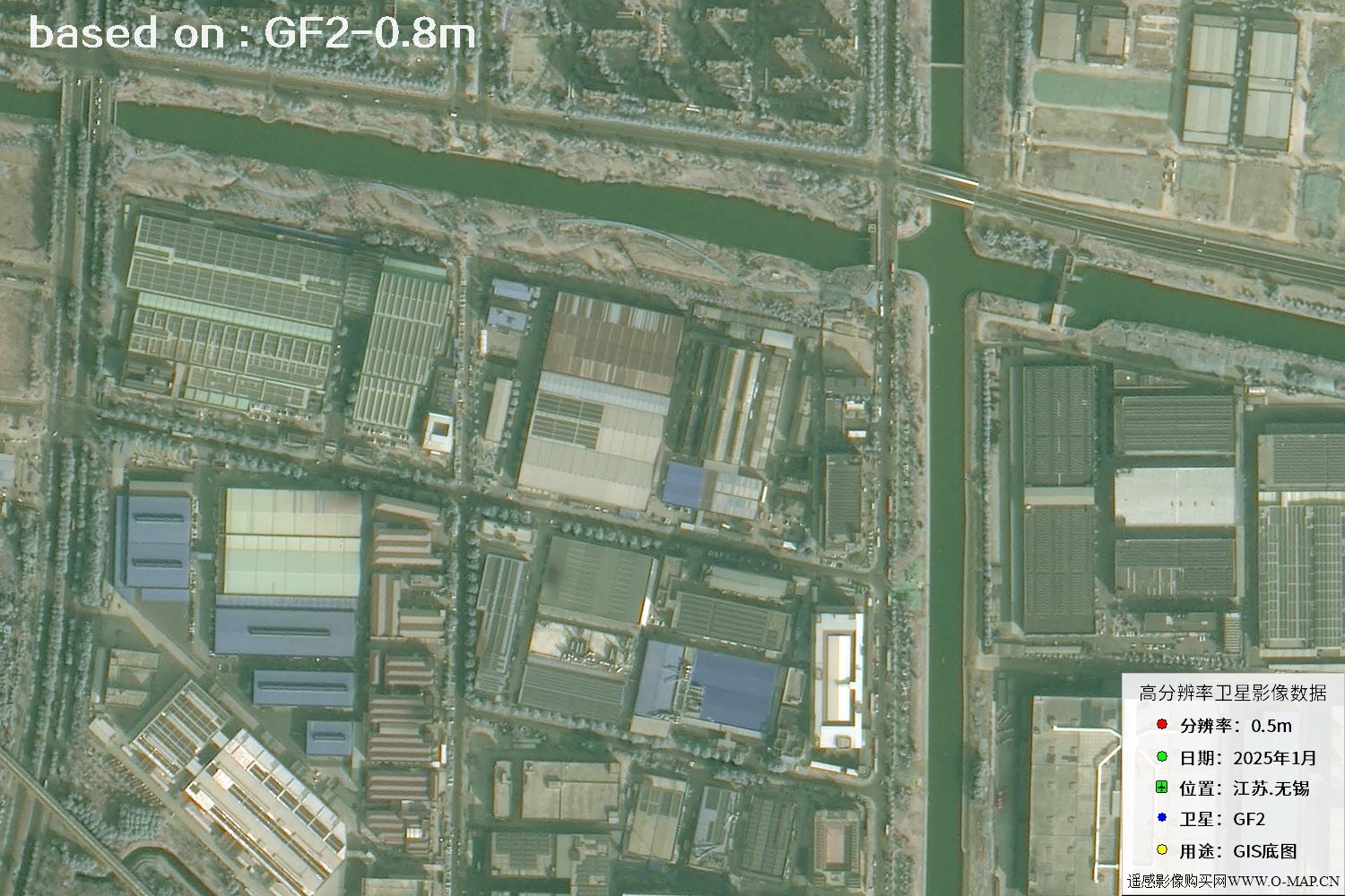 江苏省无锡市2025年1月份GF2卫星图像