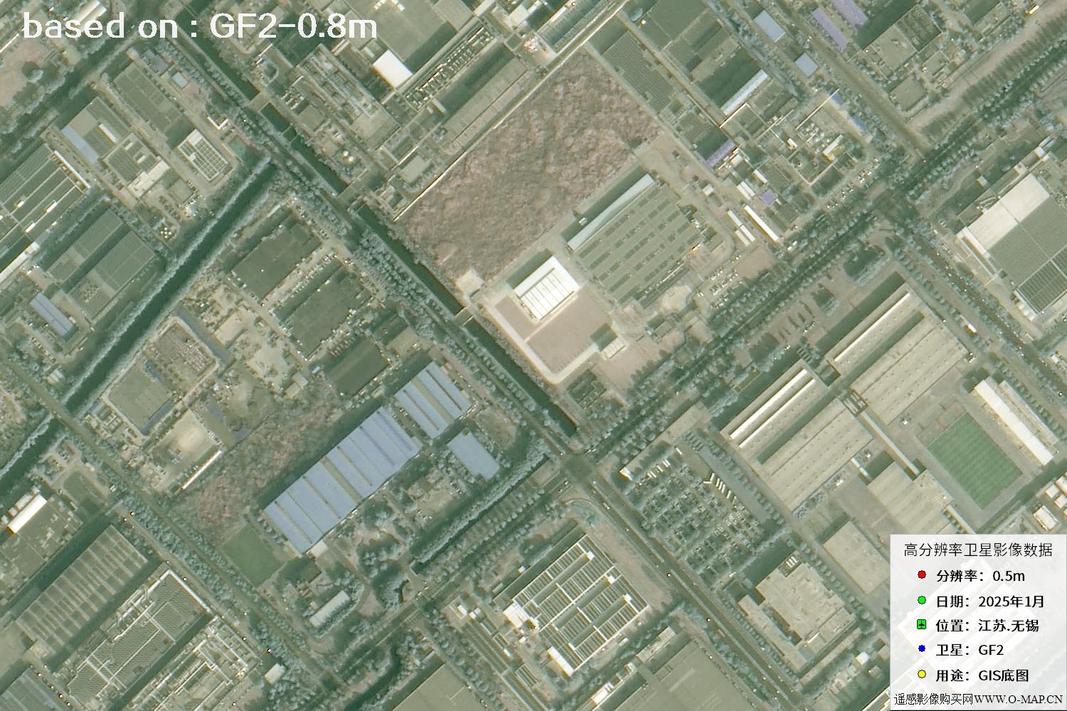 江苏省无锡市2025年1月份GF2卫星图像