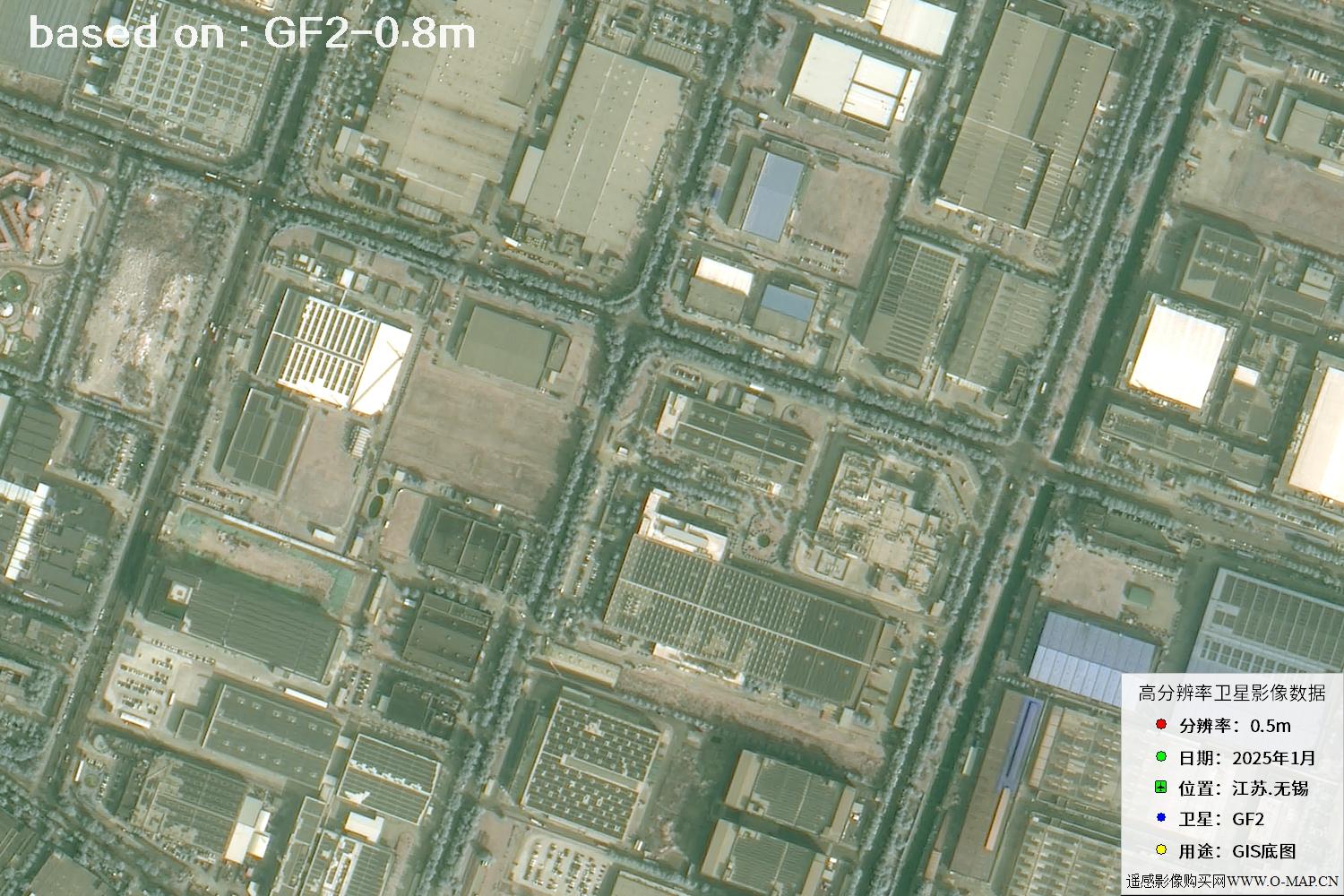 江苏省无锡市2025年1月份GF2卫星图像