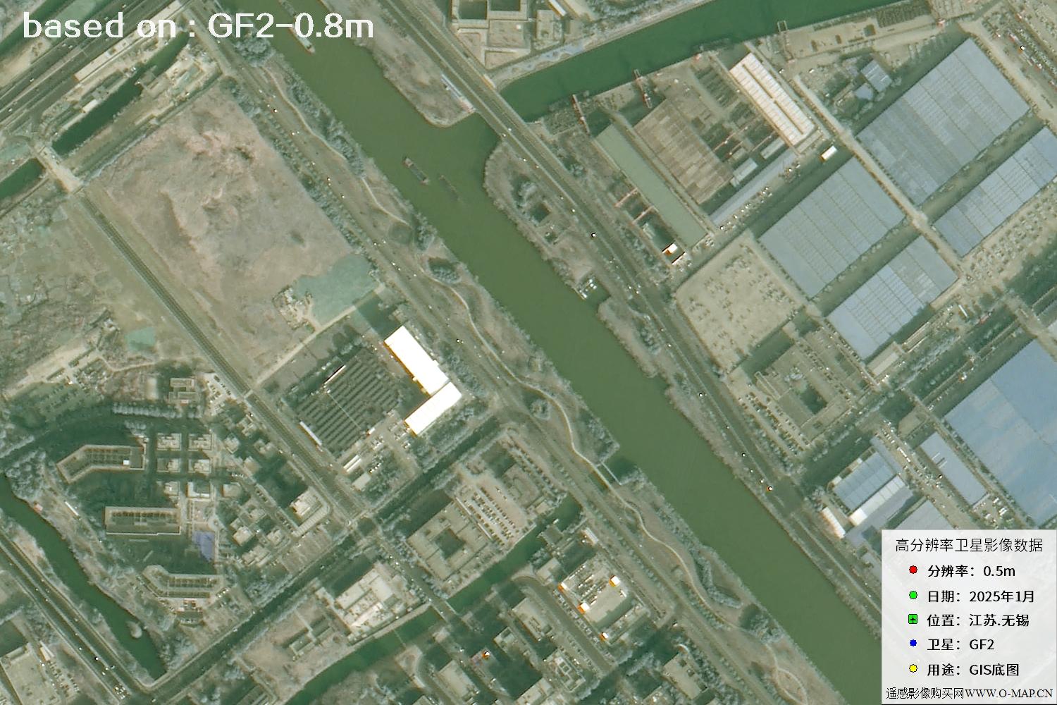 江苏省无锡市2025年1月份GF2卫星图像