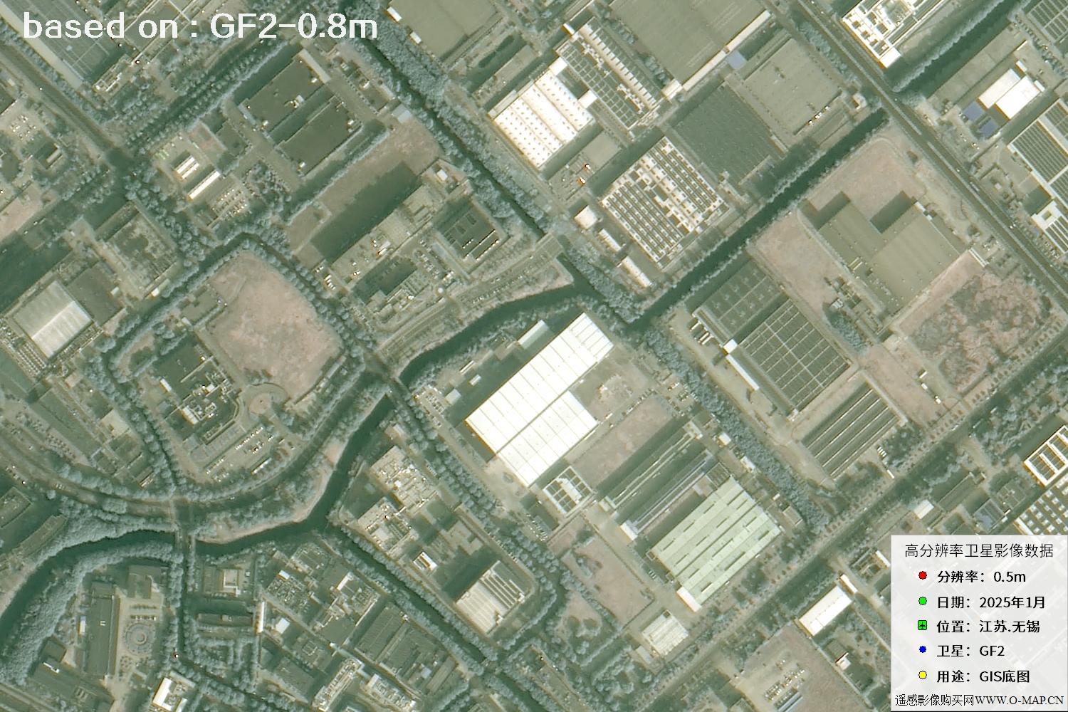 江苏省无锡市2025年1月份GF2卫星图像