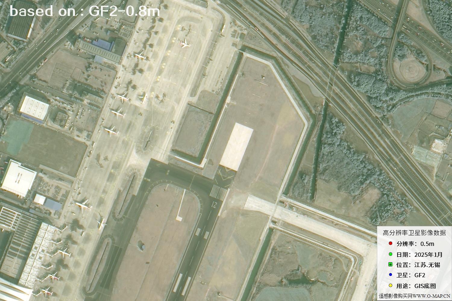 江苏省无锡市2025年1月份GF2卫星图像