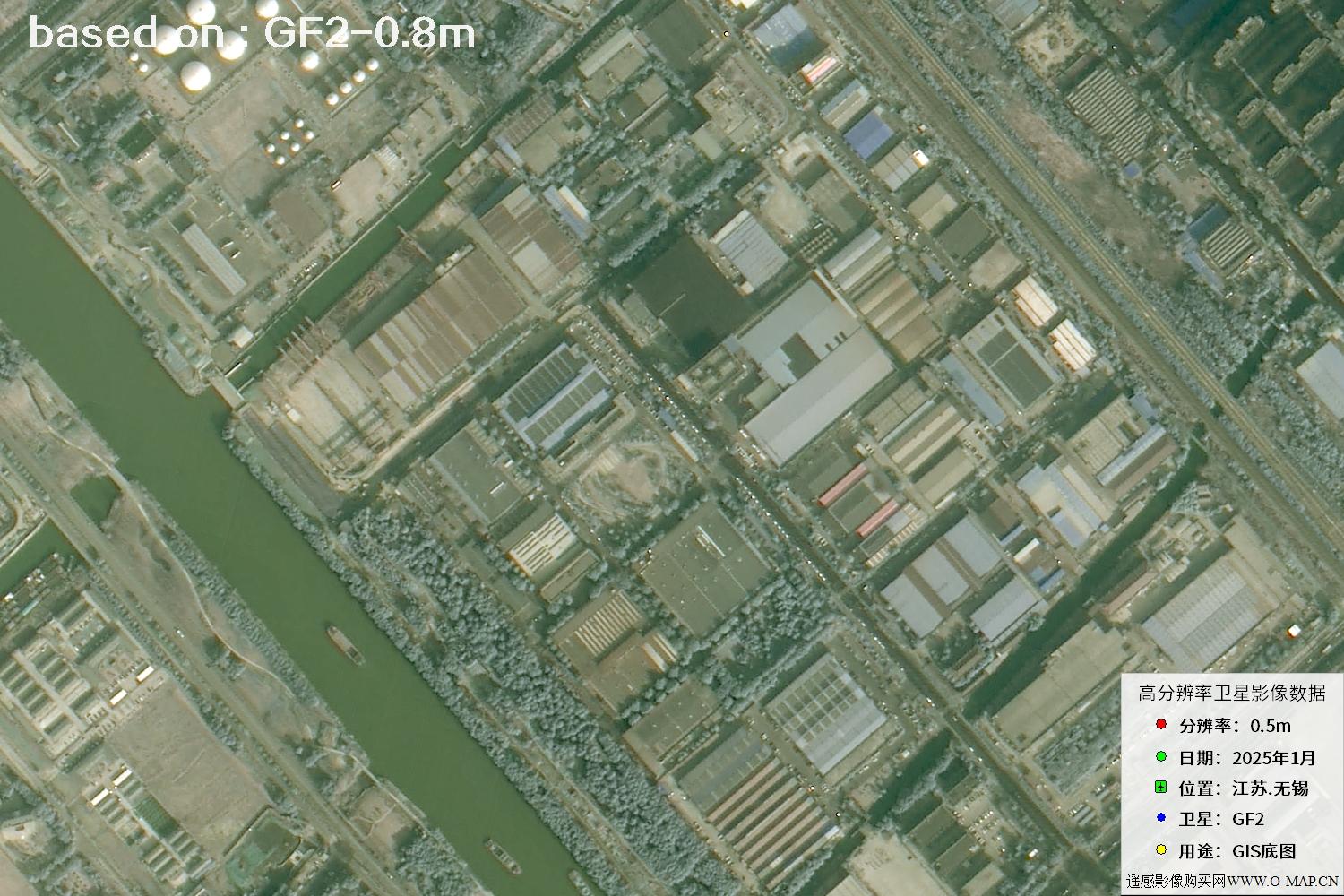 江苏省无锡市2025年1月份GF2卫星图像