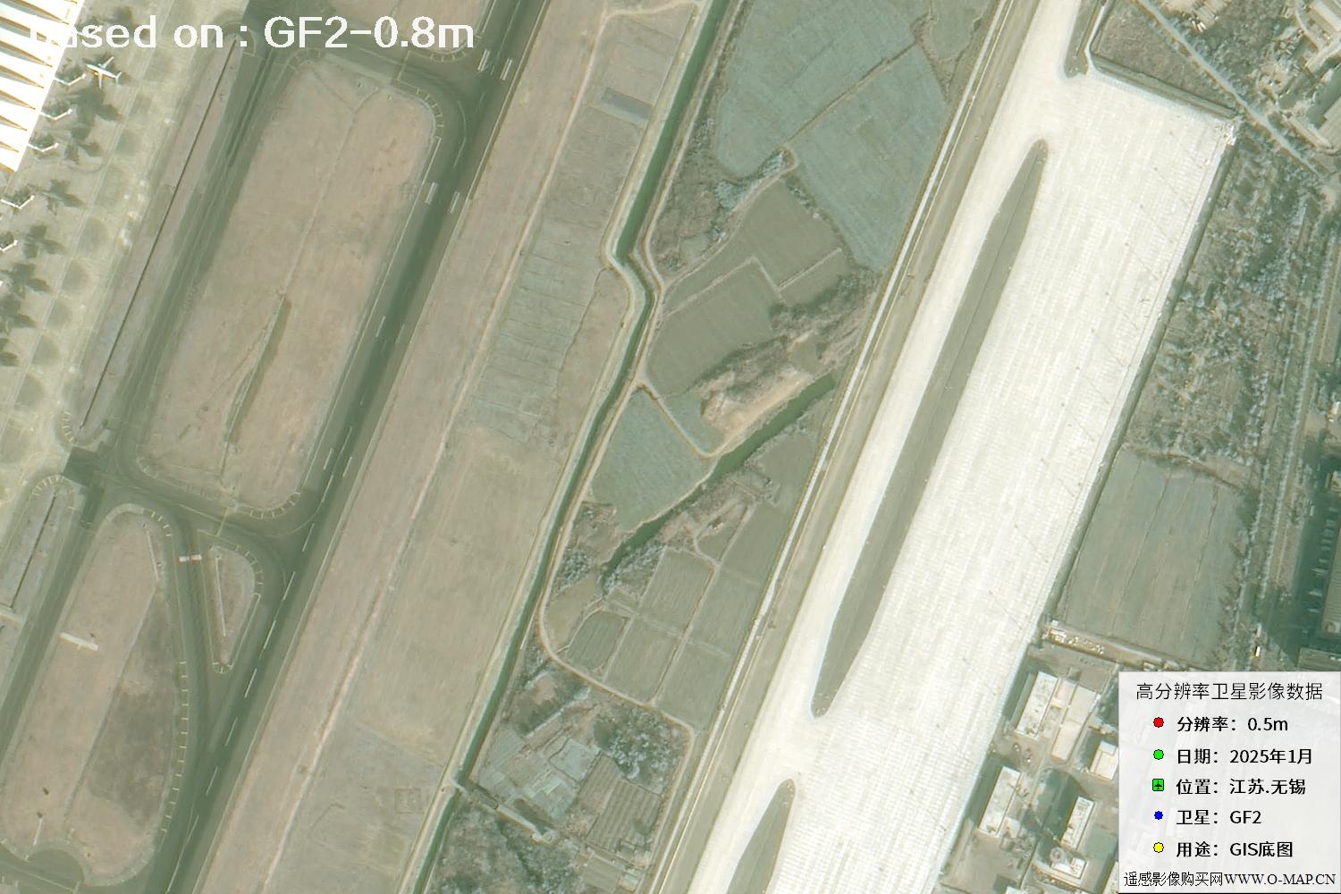 江苏省无锡市2025年1月份GF2卫星图像