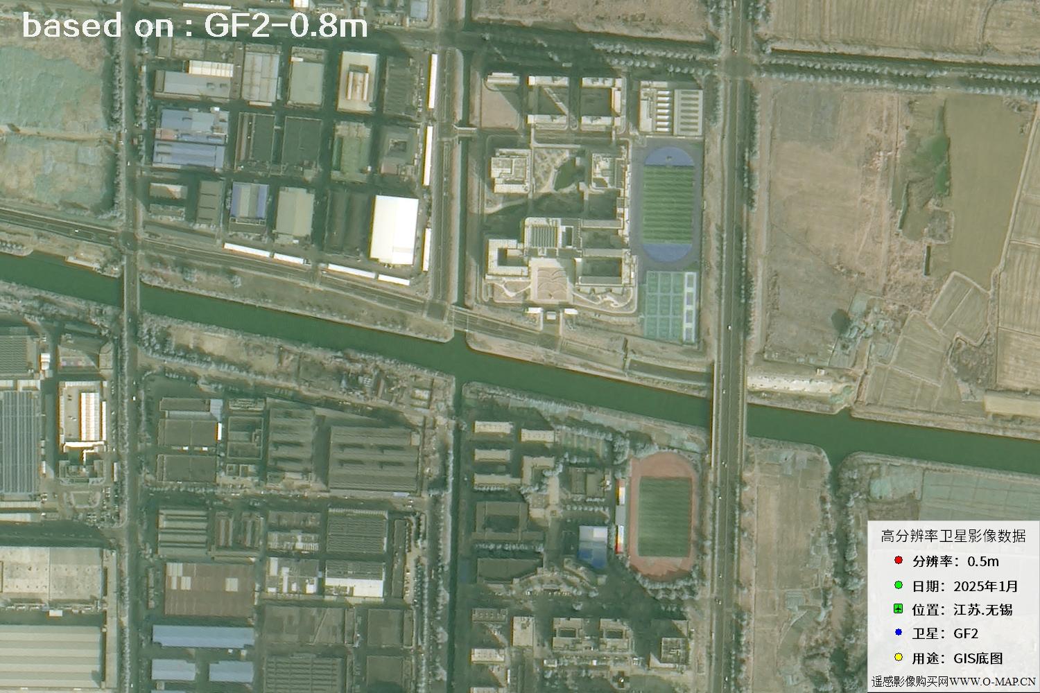 江苏省无锡市2025年1月份GF2卫星图像