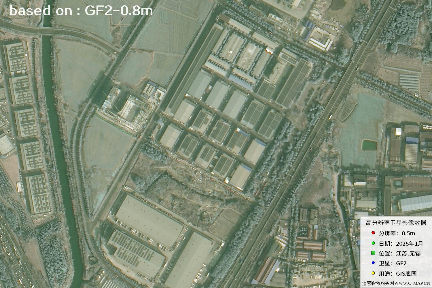 江苏省无锡市2025年1月份GF2卫星图像
