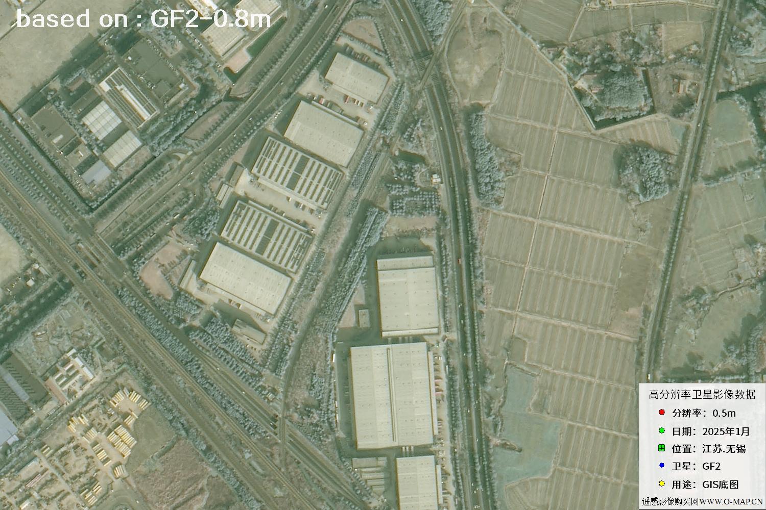 江苏省无锡市2025年1月份GF2卫星图像