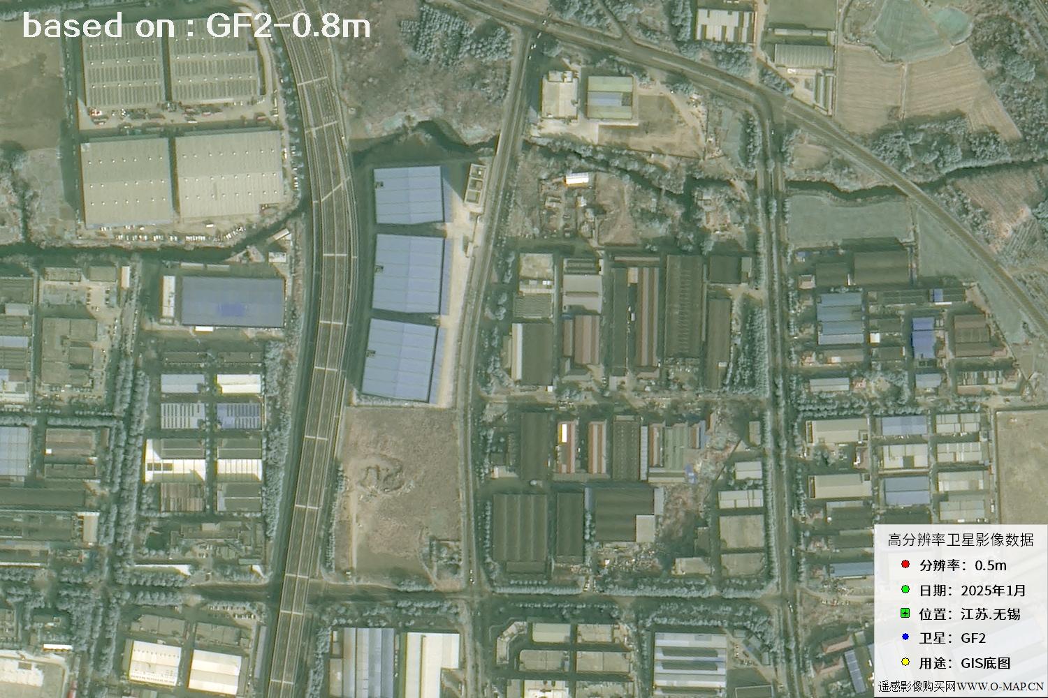 江苏省无锡市2025年1月份GF2卫星图像