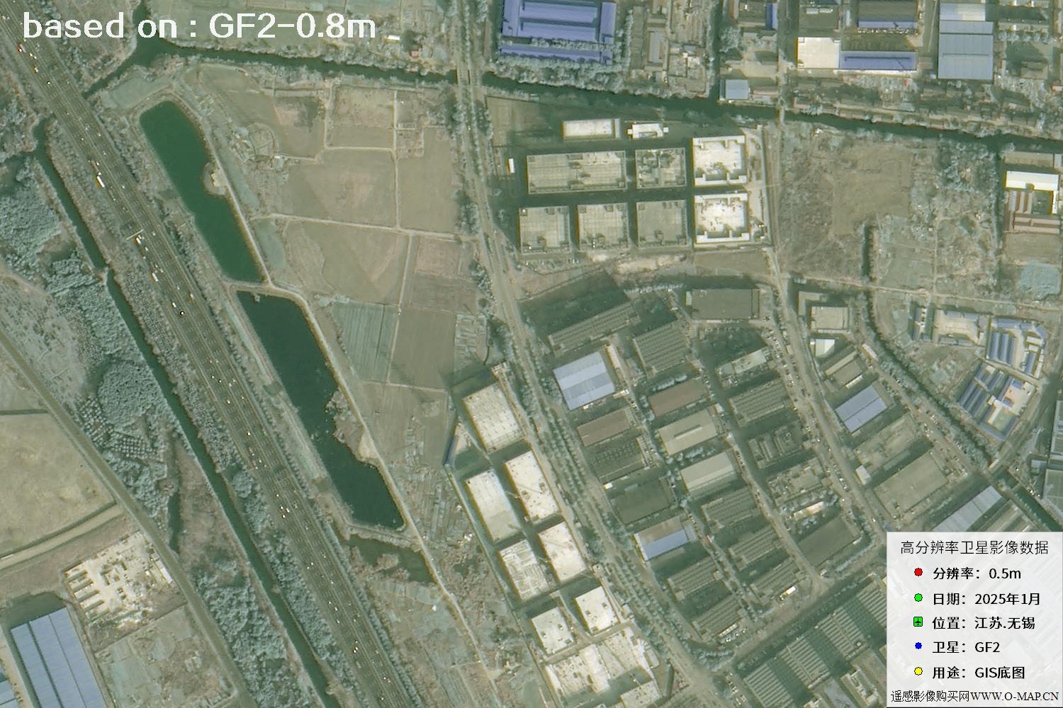 江苏省无锡市2025年1月份GF2卫星图像