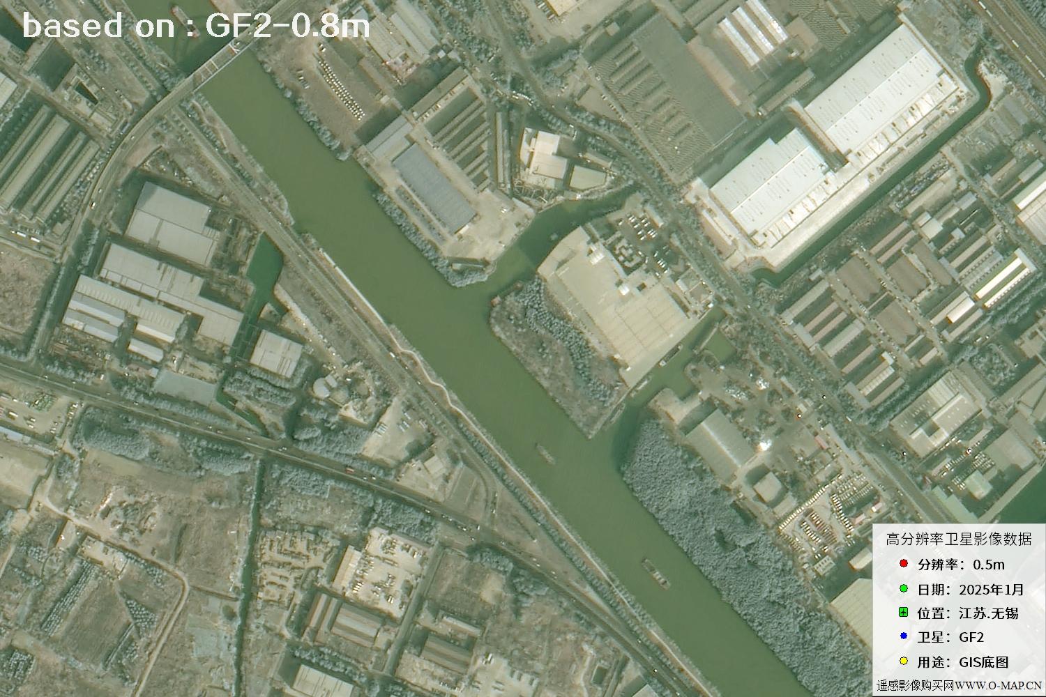 江苏省无锡市2025年1月份GF2卫星图像