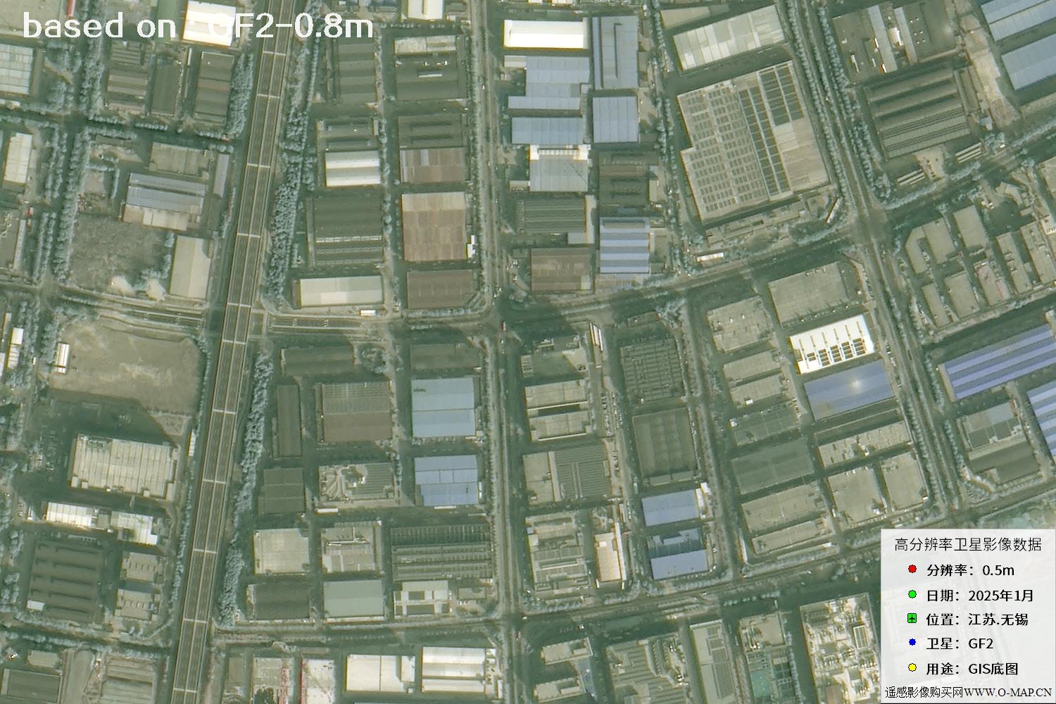 江苏省无锡市2025年1月份GF2卫星图像