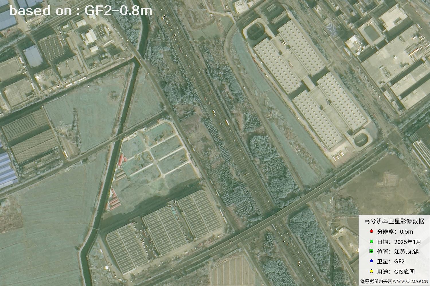江苏省无锡市2025年1月份GF2卫星图像