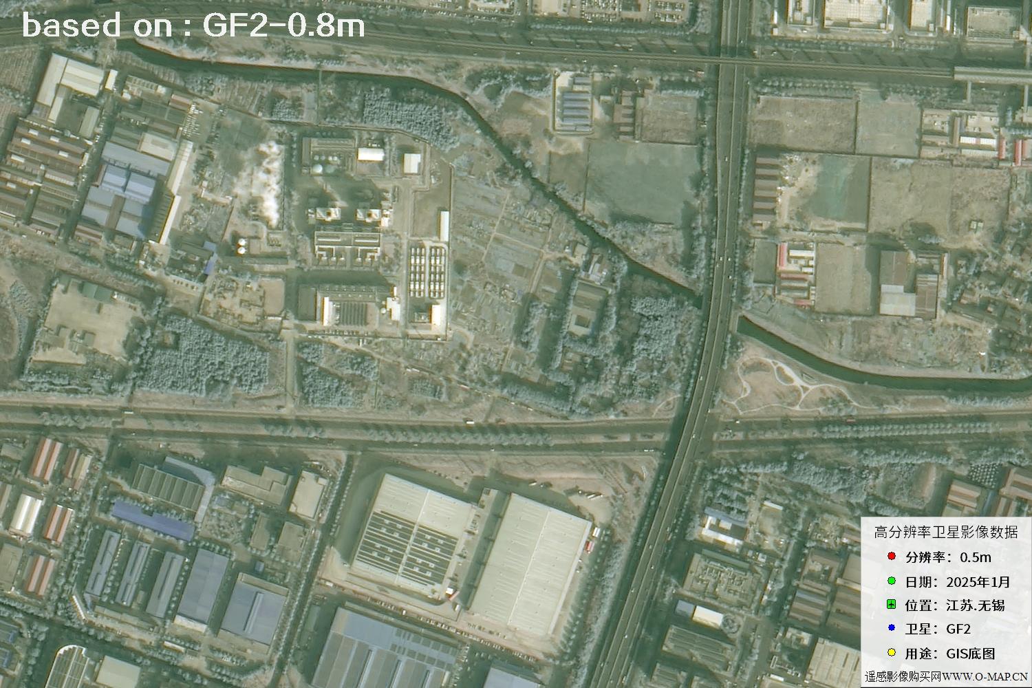 江苏省无锡市2025年1月份GF2卫星图像