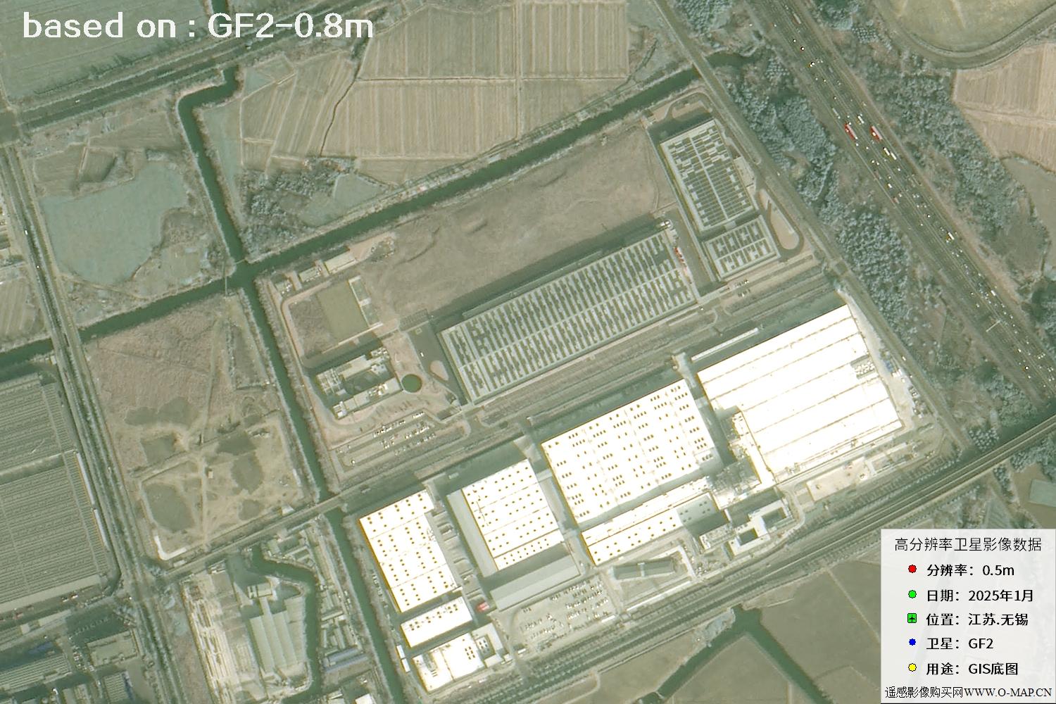 江苏省无锡市2025年1月份GF2卫星图像
