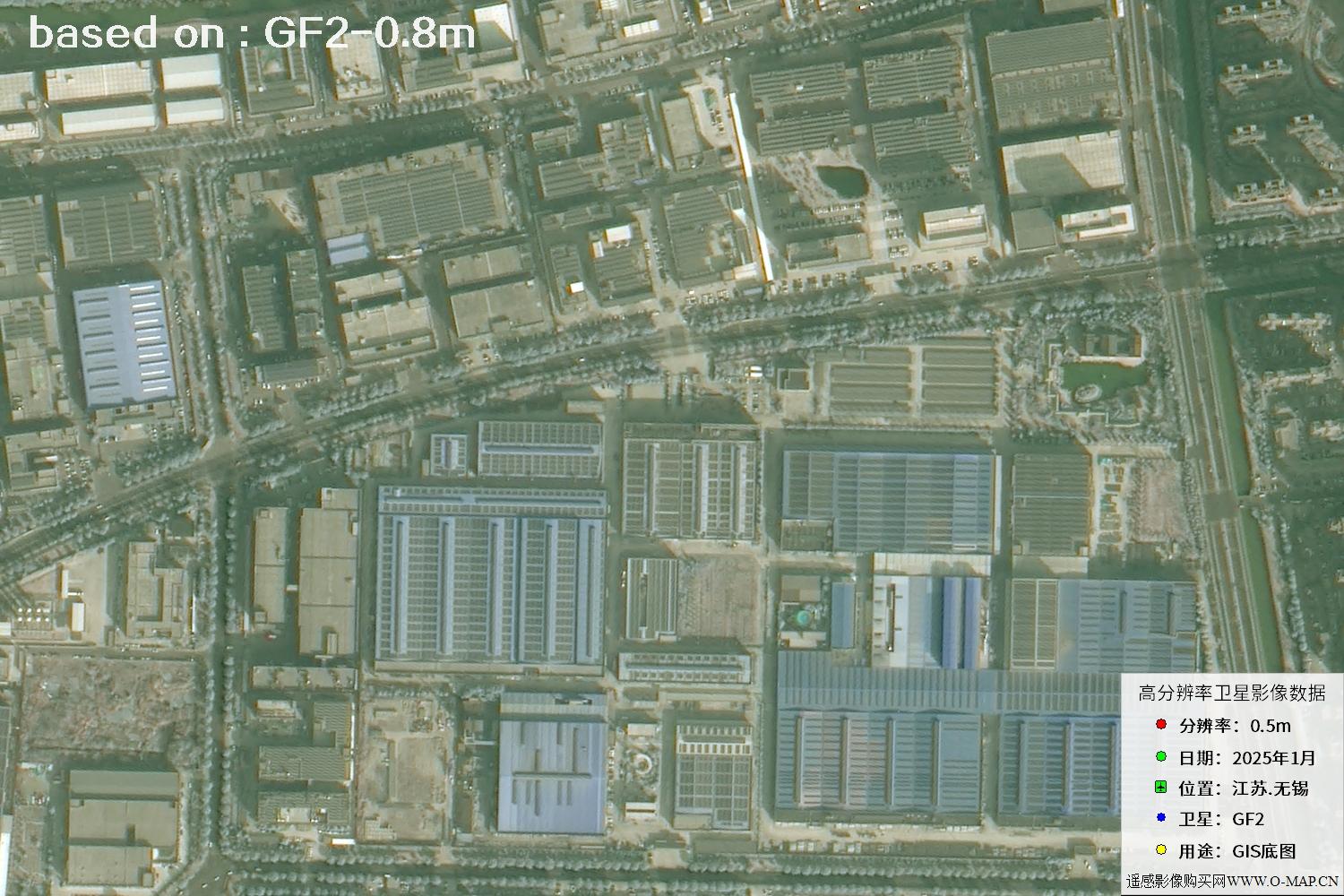 江苏省无锡市2025年1月份GF2卫星图像