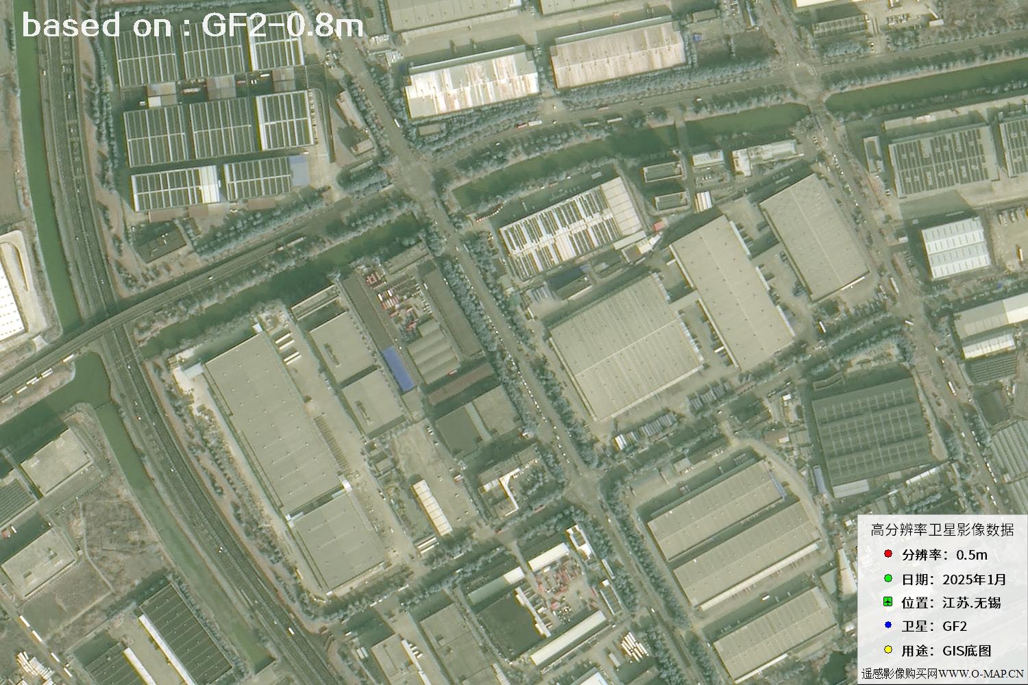 江苏省无锡市2025年1月份GF2卫星图像