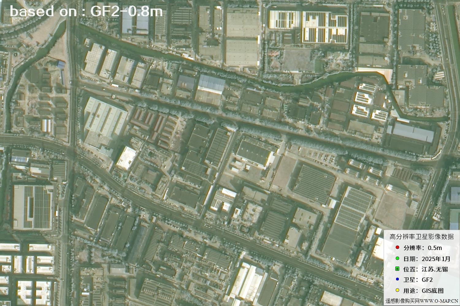 江苏省无锡市2025年1月份GF2卫星图像