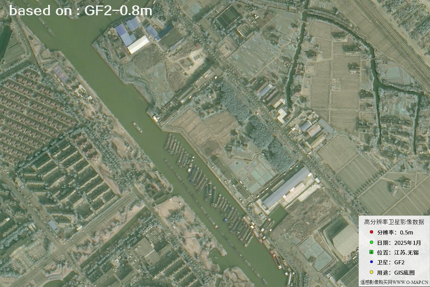 江苏省无锡市2025年1月份GF2卫星图像