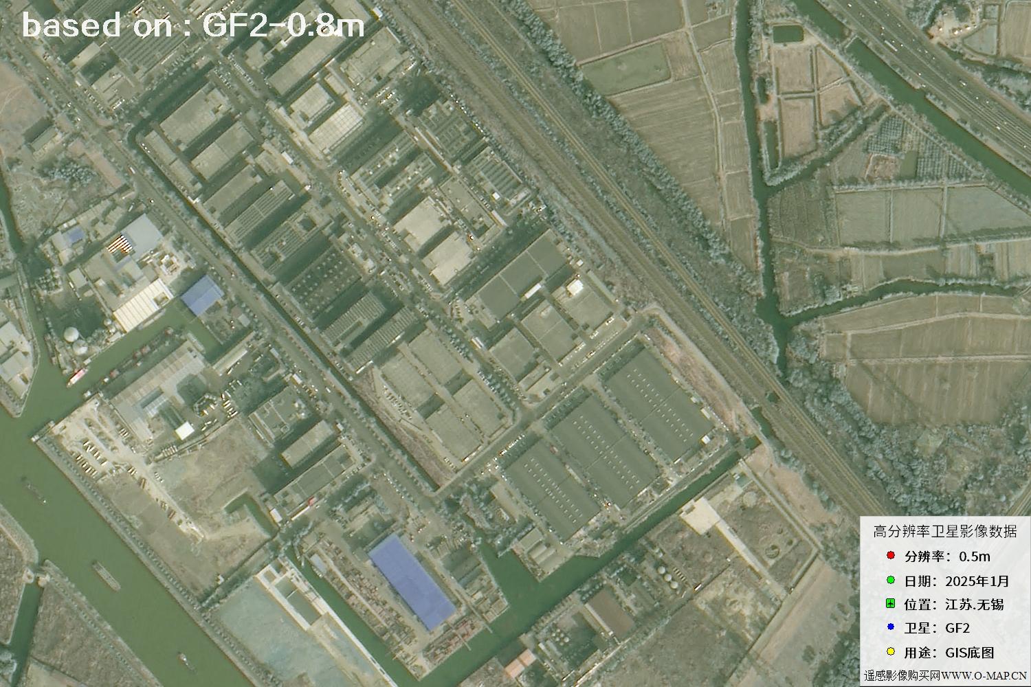江苏省无锡市2025年1月份GF2卫星图像