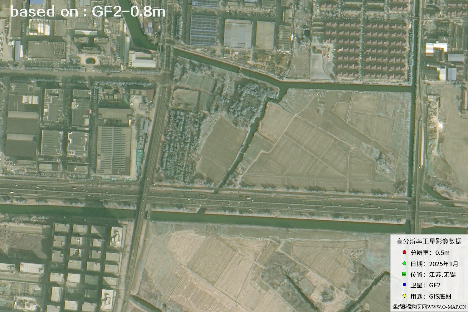 江苏省无锡市2025年1月份GF2卫星图像