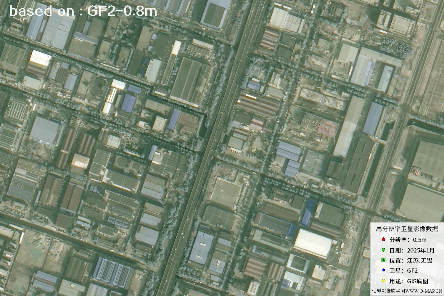 江苏省无锡市2025年1月份GF2卫星图像