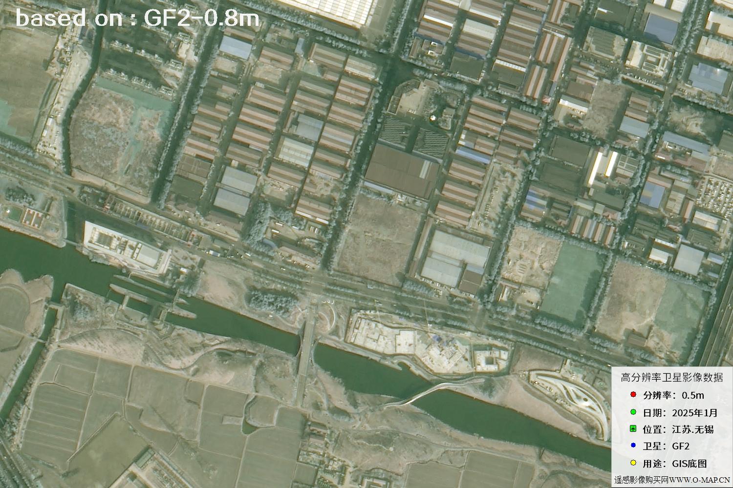 江苏省无锡市2025年1月份GF2卫星图像