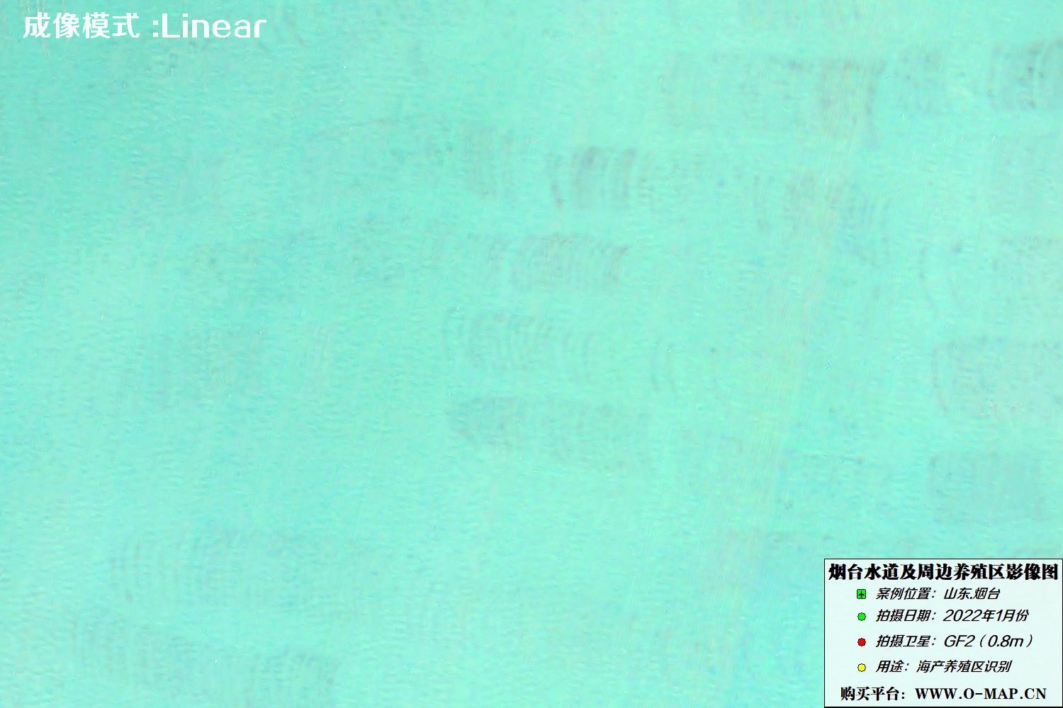 烟台海产养殖区GF2卫星图像Linear显示模式图片