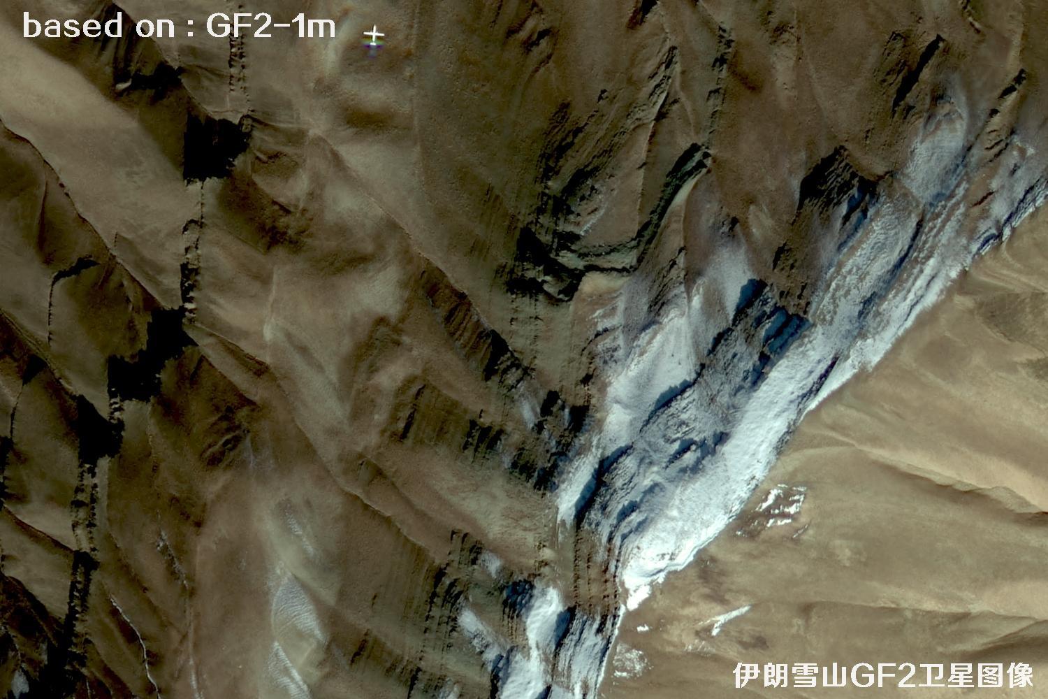 GF2卫星拍摄的伊朗雪山卫星图像