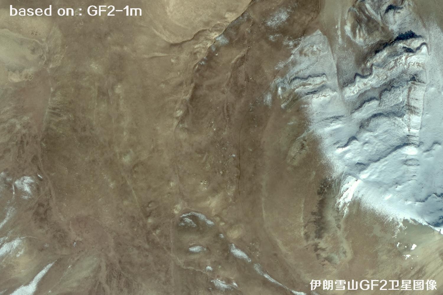 GF2卫星拍摄的伊朗雪山卫星图像