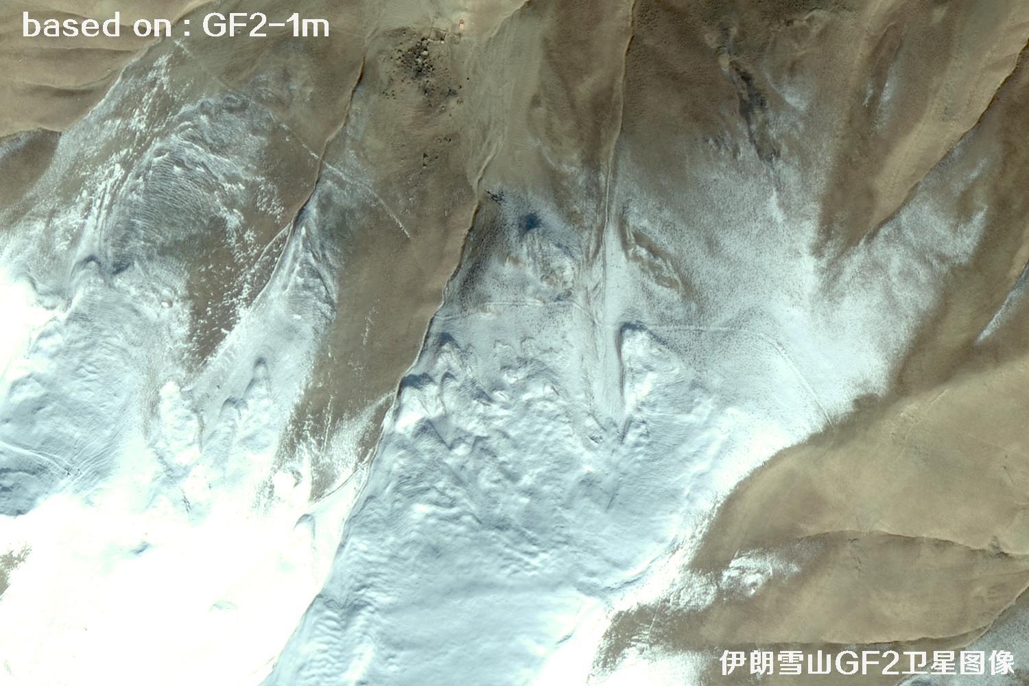 GF2卫星拍摄的伊朗雪山卫星图像